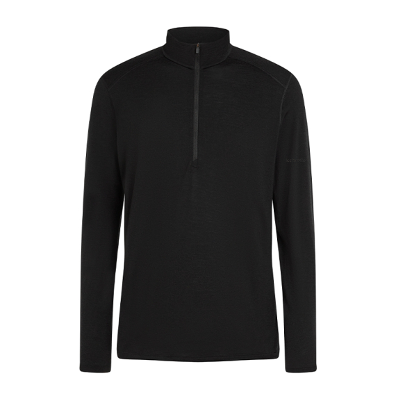 Icebreaker Mens 200 Oasis LS Half Zip Black ryhmässä Vaatteet ja kengät / Vaatetus / Alusosat & alusvaatteet / Aluspaidat @ Sportfiskeprylar.se (IBB043670011006r)