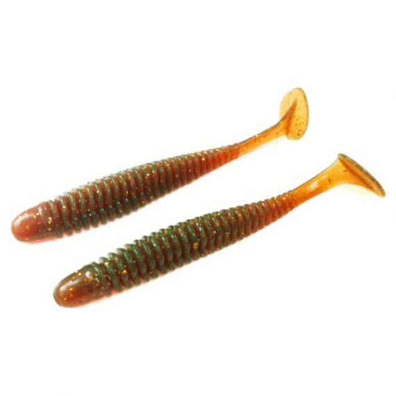 Noike Wobble Shad 3\'\' 7,6cm (9pcs) - Motoroil Gold UV ryhmässä Vieheet / Jigit ja keinosyötit / Ahven- ja kuhajigit @ Sportfiskeprylar.se (ITNOWS3-12)