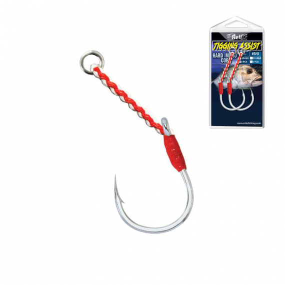 Relix Jigging Hook Assist - Hard Mono Core 9.5cm #11/0 259lb 2pcs ryhmässä Koukut & Tarvikkeet / Stingers & Stinger lisätarvikkeet / Stingers @ Sportfiskeprylar.se (JIGMONO259)