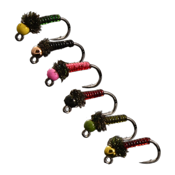 Norolan Jänkäpukki Ice Fly - Complete Color Set (6-pack) ryhmässä @ Sportfiskeprylar.se (JP-IF)