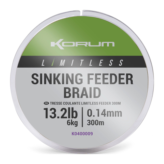 Korum Limitless Sinking Feeder Braid 0,16mm ryhmässä Siimat / Specimensiimat @ Sportfiskeprylar.se (K0400010)