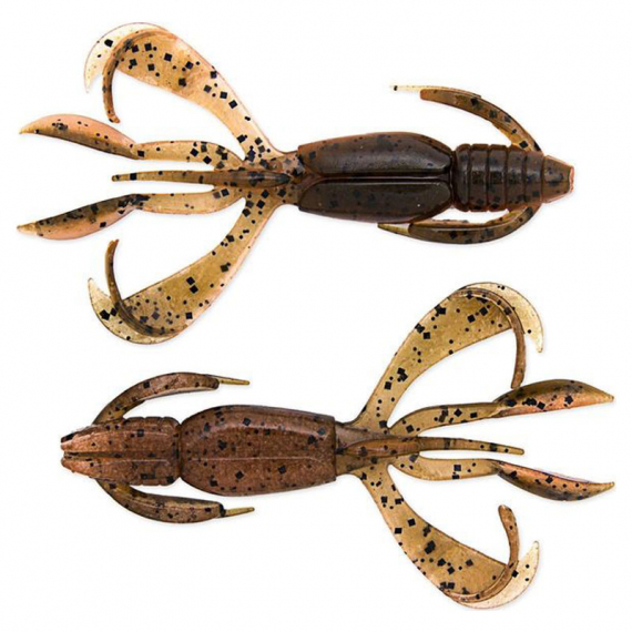 Keitech Crazy Flapper 7cm (8pcs) - Green Pumpkin Fire - Vieheet Jigit ja keinosyötit Ravut ja Creaturebaits-syötit Otusjigit