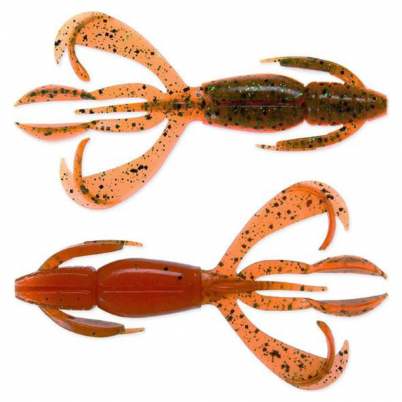 Keitech Crazy Flapper 7cm (8pcs) - Motoroil / Orange - Vieheet Jigit ja keinosyötit Ravut ja Creaturebaits-syötit Otusjigit