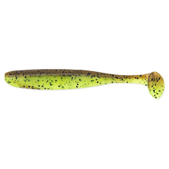 Keitech Easy Shiner 10cm (7-pack) - Green Pumpkin / Chartreuse - Vieheet Jigit ja keinosyötit Ahven- ja kuhajigit