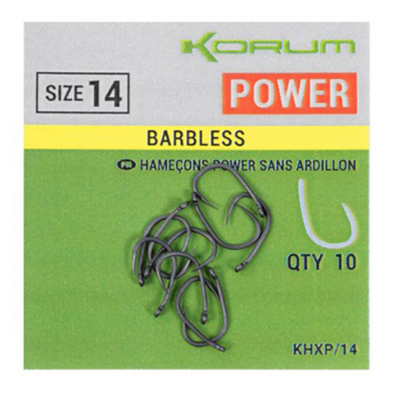 Korum Xpert Power Barbless ryhmässä Koukut & Tarvikkeet / Koukut / Specimen-koukut @ Sportfiskeprylar.se (KHXP-06r)