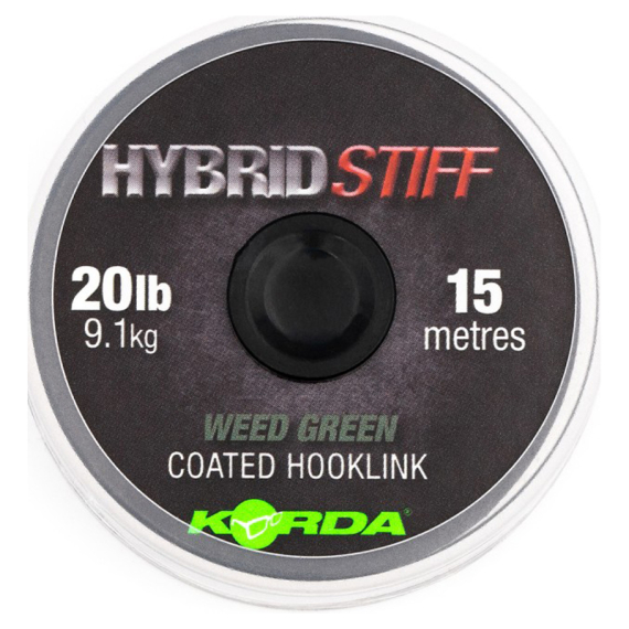 Korda Hybrid Stiff 20lb ryhmässä Koukut & Tarvikkeet / perukkeet & perukemateriaalit / Perukemateriaalit / Muut nauhamateriaalit @ Sportfiskeprylar.se (KHY5r)