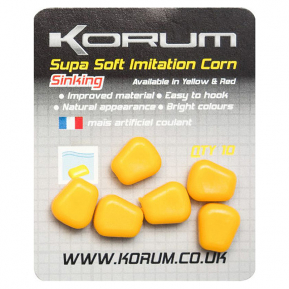 Korum Supa Soft Imitation Corn ryhmässä Uistimet / vieheet / Boiliet, Hook-syötit & Mäski / Väärennetyt syötit @ Sportfiskeprylar.se (KSSICS-Yr)