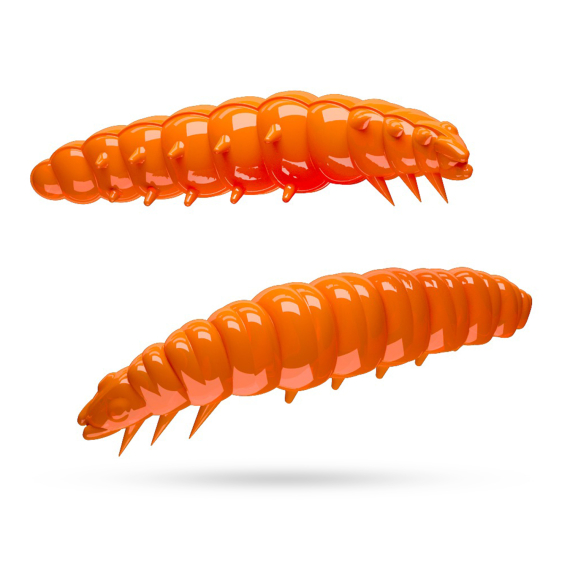 Libra Lures Larva 30 Krill (15-pack) - Hot Orange ryhmässä Vieheet / Jigit ja keinosyötit / Ravut ja Creaturebaits-syötit / Otusjigit @ Sportfiskeprylar.se (L30K15P-011)
