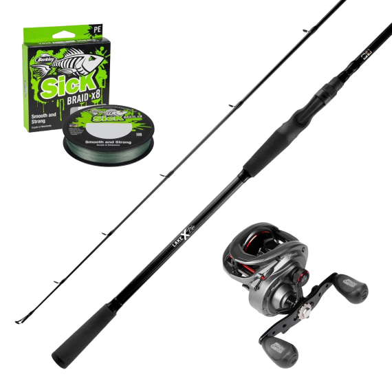 Lake X Pike Casting & Abu Garcia Max 41 LH 8\'3\'\' 40-100g Combo ryhmässä Kalastussetit / Heittokalastussetit / Hyrräkelasetit Hauki @ Sportfiskeprylar.se (LAKEXABUMAXSICKBRAIDCOMBO)