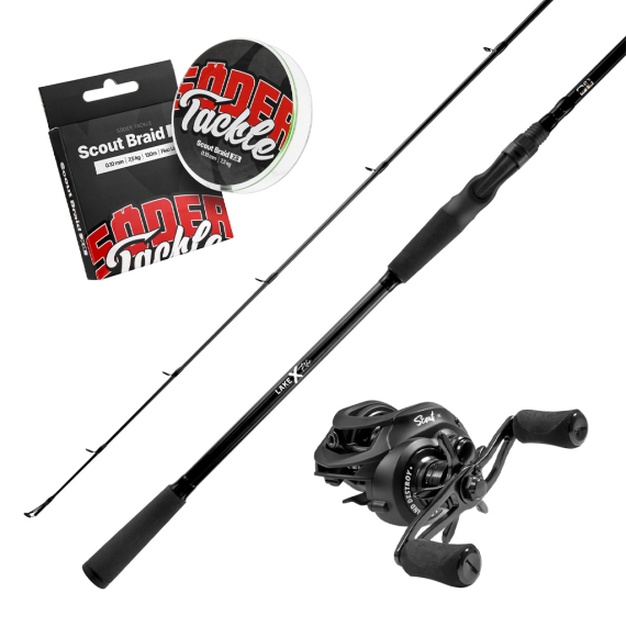 Lake X Pike Casting Casting Combo 8\' 15-60g ryhmässä Kalastussetit / Heittokalastussetit / Hyrräkelasetit Hauki @ Sportfiskeprylar.se (LAKEXPIKE60SCOUTBC)