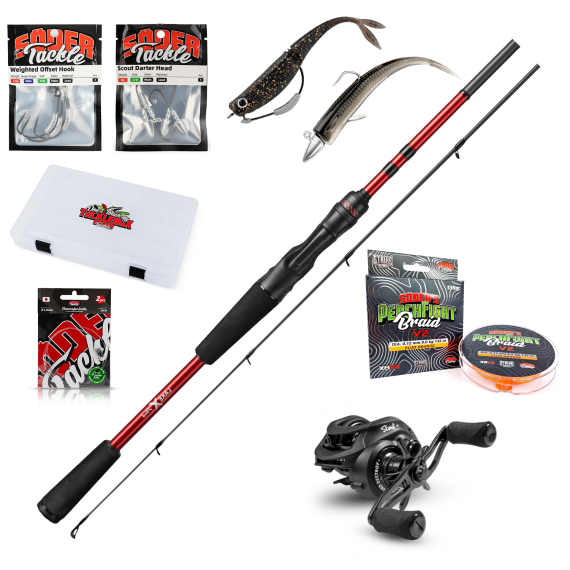 Lake X Perch Soft Jerkbait combo ryhmässä Kalastussetit / Heittokalastussetit / Heittokalastussetit Ahven @ Sportfiskeprylar.se (LAKEXSOFTJERKBAITSET)