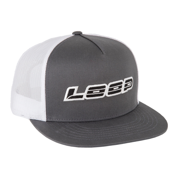 Loop Logo Meshback Flat Cap - Grey/White ryhmässä Vaatteet ja kengät / Lippalakit ja päähineet / Lippikset @ Sportfiskeprylar.se (LFC-48)