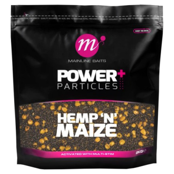Mainline Power+ Hemp & Maize - 2kg ryhmässä Vieheet / Boiliet, Hook-syötit & Mäski / Partikkelit @ Sportfiskeprylar.se (M37024)