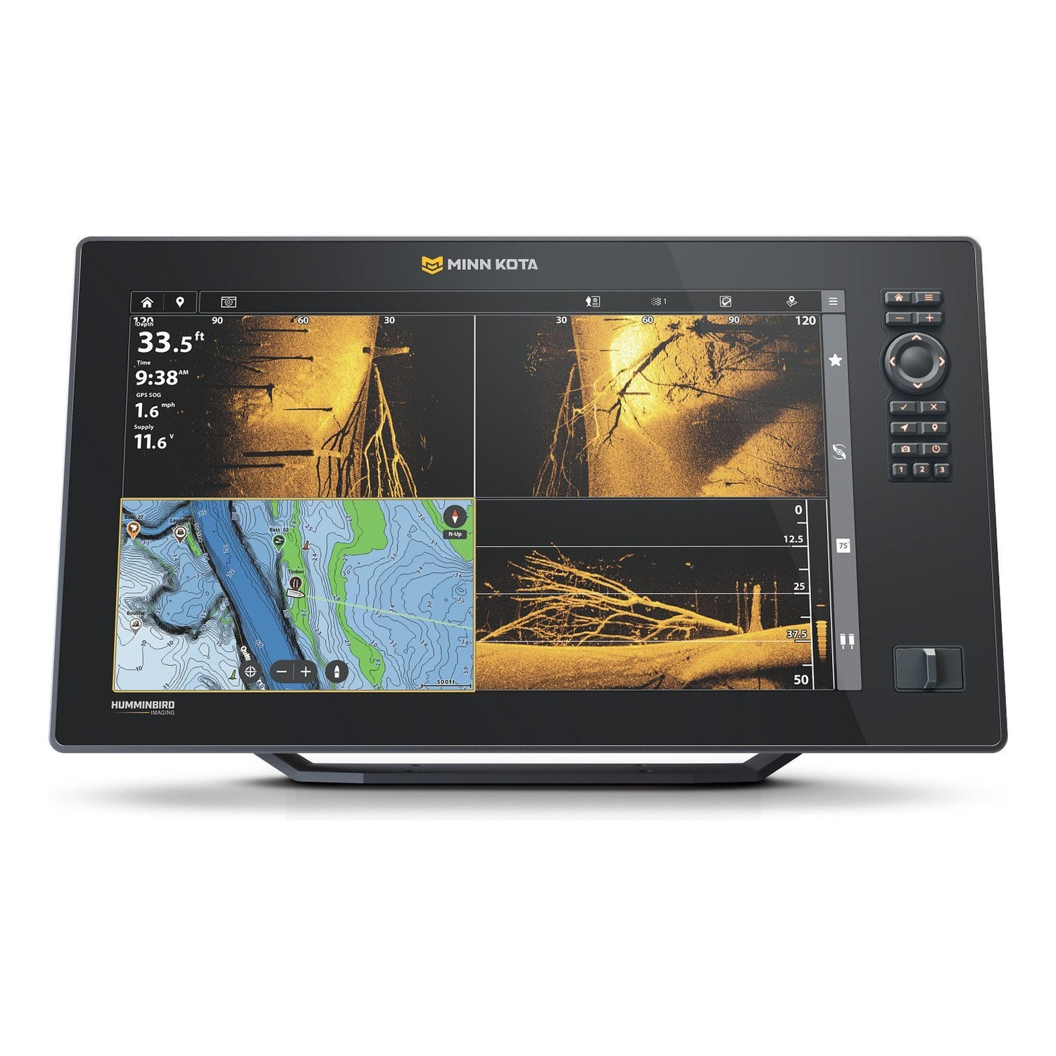 Minn Kota X16 ryhmässä Veneilyelektroniikka & veneily / Kaikuluotaimet & karttaplotterit / Kaikuluotain ja plotteri -yhdistelmälaitteet @ Sportfiskeprylar.se (M412400-1r)