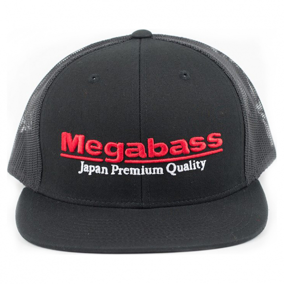 Megabass Trucker Hat Black/Red ryhmässä Vaatteet ja kengät / Lippikset ja päähineet / Lippikset / Trucker lippikset @ Sportfiskeprylar.se (MB-C-4513473395758)