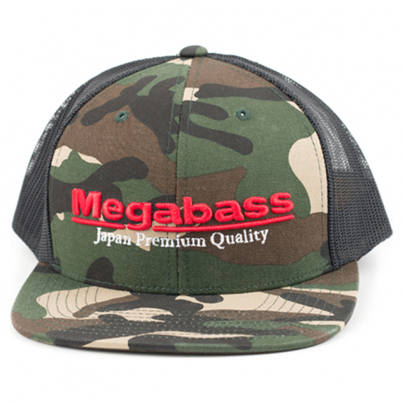Megabass Trucker Hat Camo ryhmässä Vaatteet ja kengät / Lippikset ja päähineet / Lippikset / Trucker lippikset @ Sportfiskeprylar.se (MB-C-4513473417535)
