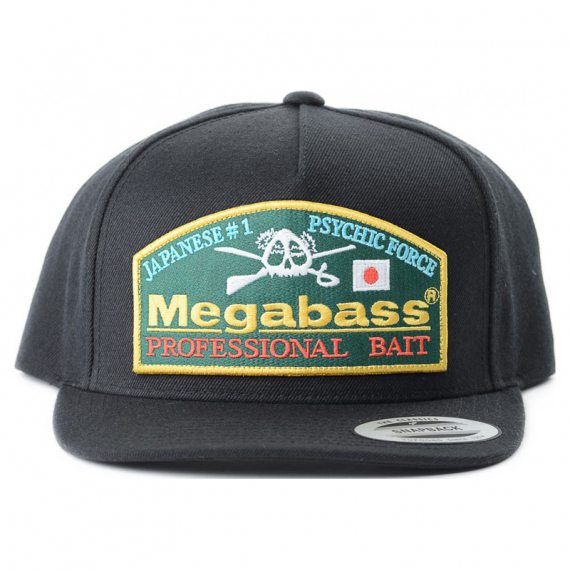 Megabass Trucker Hat Throwback Snapback Black ryhmässä Vaatteet ja kengät / Lippikset ja päähineet / Lippikset / Snapback-lippikset @ Sportfiskeprylar.se (MB-C-4513473451126)