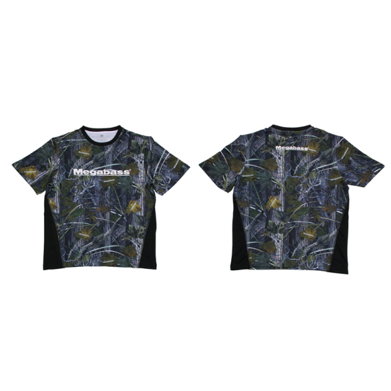 Megabass Game T-Shirt Real Camo ryhmässä Vaatteet ja kengät / Vaatetus / T-paidat @ Sportfiskeprylar.se (MB497988r)