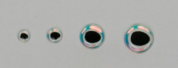 Epoxy Eyes 9,0 mm oval dubbel - svart/pearl ryhmässä Koukut & Tarvikkeet / Perhonsidonta / Perhonsidonta materiaali / Silmät @ Sportfiskeprylar.se (MEY6-PRL3C)
