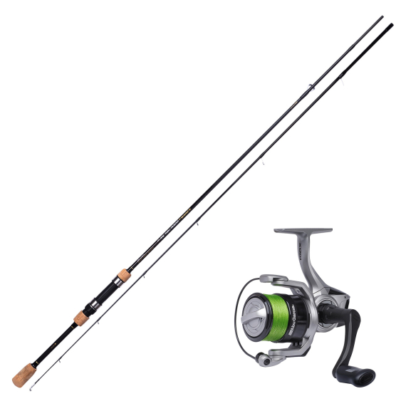 Mikado Sensual NG Medium Light Spin 7\'10\'\' Combo ryhmässä Kalastussetit / Virvelisetit / Allround Avokelasetti @ Sportfiskeprylar.se (MIKADOABUSET)