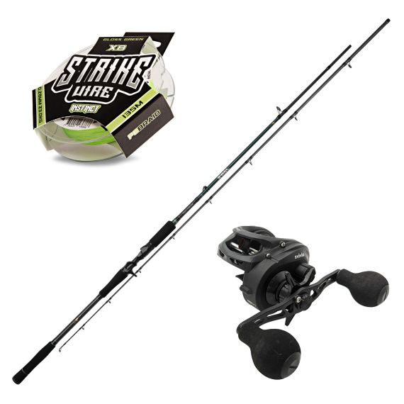Mikado Jaws Big Bait Casting 8\'6\'\', 50-200g / Svivlo Combo ryhmässä Kalastussetit / Heittokalastussetit / Hyrräkelasetit Hauki @ Sportfiskeprylar.se (MIKADOSVIVLOJAWSBIGSET)