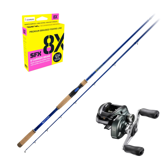 Gator Mirage 8\' Versatile Casting 40-130g Curado Combo ryhmässä Kalastussetit / Heittokalastussetit / Hyrräkelasetit Hauki @ Sportfiskeprylar.se (MIRAGECURADOSUFIX)