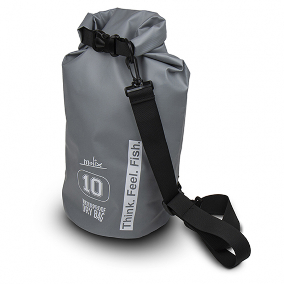 Molix Waterproof Dry Bag 10 LT Grey ryhmässä Säilytys / Vedenpitävät laukut @ Sportfiskeprylar.se (MWDB-10L)