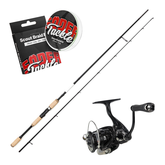 Myran & Daiwa Daiwa Pitch Black Spinning Combo ryhmässä Kalastussetit / Virvelisetit / Hauki Avokelasetti @ Sportfiskeprylar.se (MYRANPIKESPINNINGCOMBO)