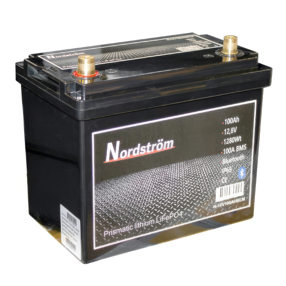 Nordström Lithium 12v Batteri 100 Ah Marine BT ryhmässä Veneilyelektroniikka & veneily / Akut & Laturit / Akut / Lithiumakut @ Sportfiskeprylar.se (N-12V100AHBLM)