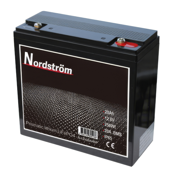 Nordström Lithium 12v Batteri 20 Ah ryhmässä Veneilyelektroniikka & veneily / Akut & Laturit / Akut / Lithiumakut @ Sportfiskeprylar.se (N-12V20AHSP)