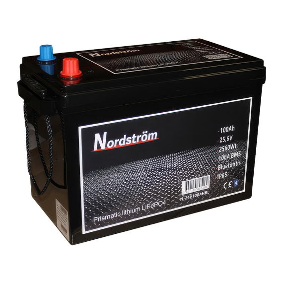 Nordström Lithium 24v Batteri 100 Ah BT ryhmässä Veneilyelektroniikka & veneily / Akut & Laturit / Akut / Lithiumakut @ Sportfiskeprylar.se (N-24V100AHBL)