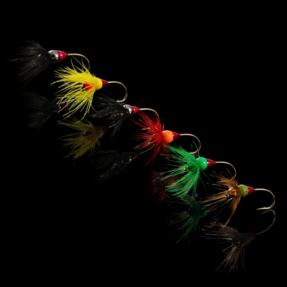 Norolan Nordborn Ice Fly Jig - Complete Color Set (6-pack) ryhmässä @ Sportfiskeprylar.se (NB-IF)