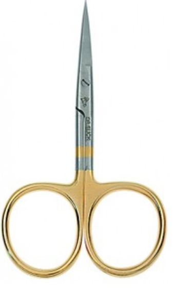 Dr Slick Scissor All-Purpuse Gold Loop 4\'\' ryhmässä Työkalut & Lisätarvikkeet / Pihdit & sakset / Leikkurit & sakset @ Sportfiskeprylar.se (NFD624-SAP4GMT)