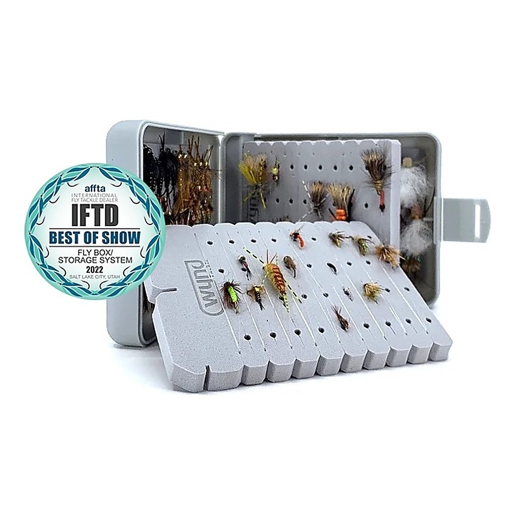 Wynd Bynder Gray Fly Box Flybox ryhmässä Säilytys / Rasiat ja laatikot / Perhorasiat @ Sportfiskeprylar.se (NFD9297)