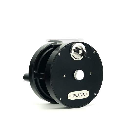 Iwana Retro 1:2 Multiplier Salmon Reel Black - 3,75'' Wide - Kelat Perhokelat & Lisäkelat Perhokelat