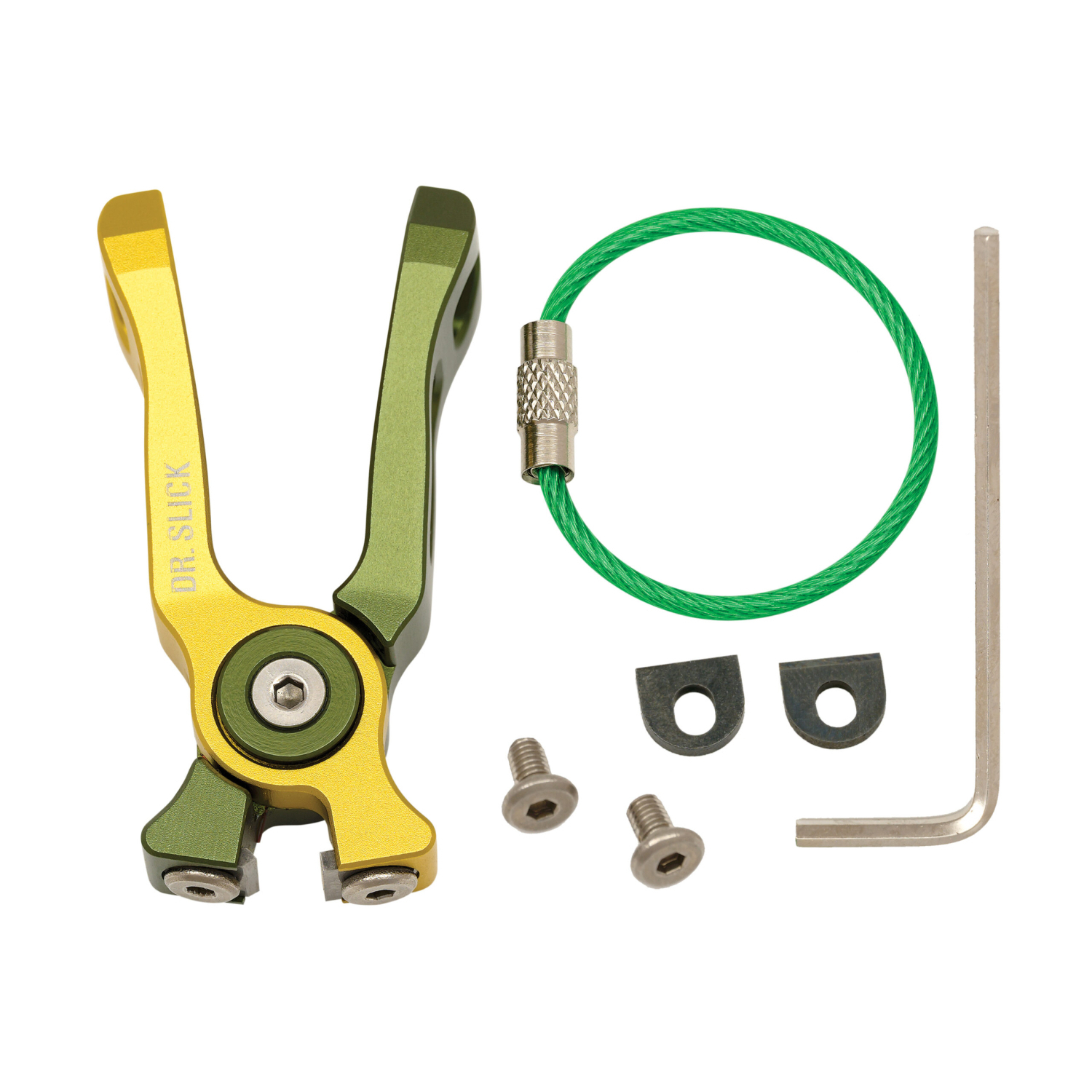 Dr. Slick Cyclone Nipper NATC Gold and Green Aluminum Frame ryhmässä Työkalut ja tarvikkeet / Pihdit & sakset / Leikkurit & sakset @ Sportfiskeprylar.se (NFD9324-NATC)