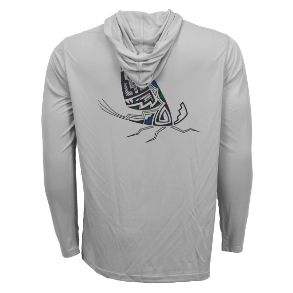 RepYourWater Hooded Sun Shirt ECO50 Pueblo Pottery Mayfly Adult ryhmässä Vaatteet ja kengät / Vaatetus / T-paidat @ Sportfiskeprylar.se (NFD9571-Mr)