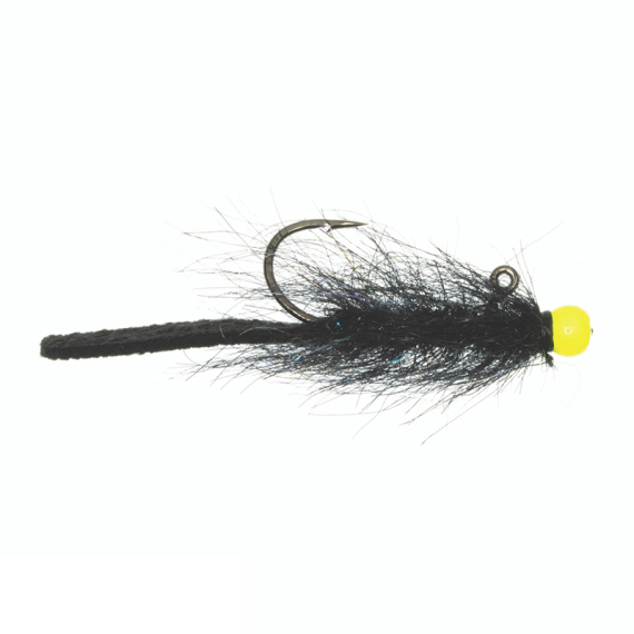 Umpqua Balanced Leather Leech #10 - Black/Chartreuse ryhmässä Vieheet / Perhot @ Sportfiskeprylar.se (NFD9642-BC10)
