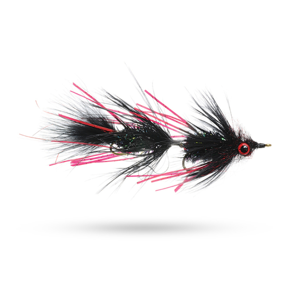 Umpqua Circus Peanut Black/Blood #4 x #4 ryhmässä Vieheet / Perhot / Streamerit @ Sportfiskeprylar.se (NFD9666-4X4)