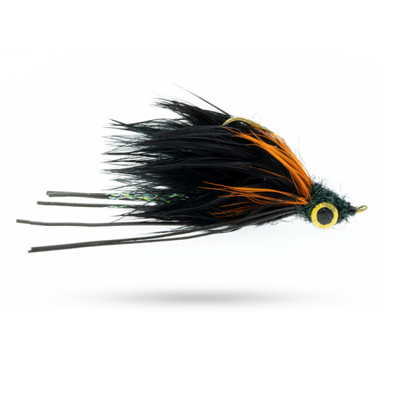 Umpqua Super Bugger Beck\'s Black #6 ryhmässä Vieheet / Perhot / Streamerit @ Sportfiskeprylar.se (NFD9673-BL6)