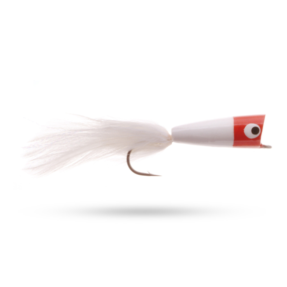 Umpqua Saltwater Popper Red/White #2/0 ryhmässä @ Sportfiskeprylar.se (NFD9687-REWH20)