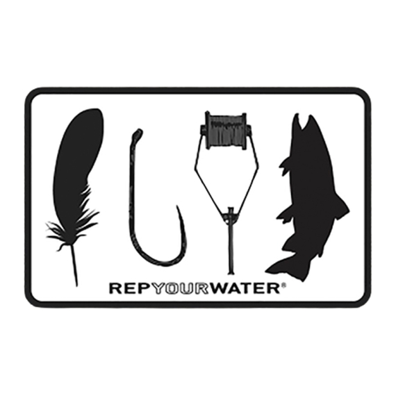 RepYourWater Sticker - Fly Tyer ryhmässä Muut / Liimamerkit & dekaalit @ Sportfiskeprylar.se (NFD9716)