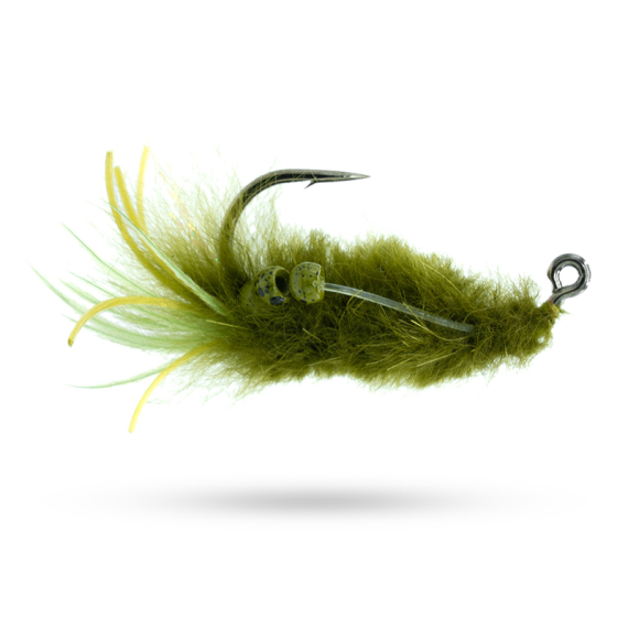 Umpqua Mayhem Crab Chicone Olive #2 ryhmässä Vieheet / Perhot / Salt Water Flies @ Sportfiskeprylar.se (NFD9738-Olive)