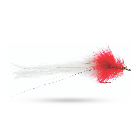 Umpqua Pike Snake Red/White #3/0 ryhmässä Vieheet / Perhot / Haukiperhot @ Sportfiskeprylar.se (NFD9740-RedWhite)