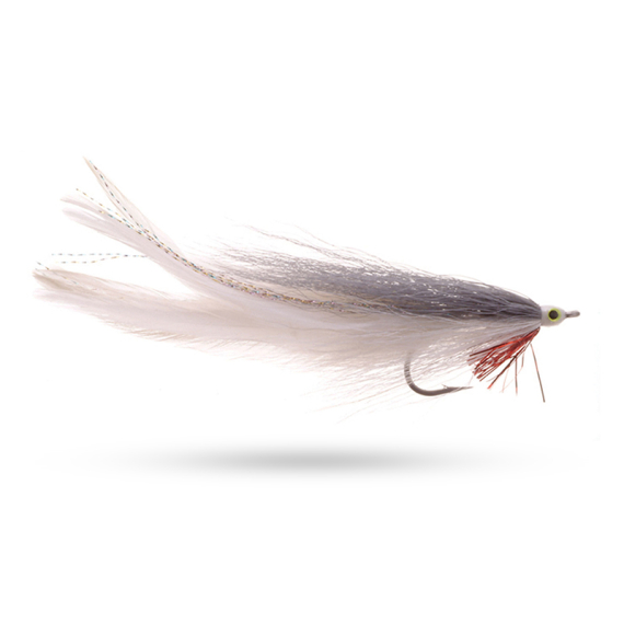 Umpqua Big Fish Deceiver Grey/White #3/0 ryhmässä Vieheet / Perhot / Haukiperhot @ Sportfiskeprylar.se (NFD9741-GrWhite)
