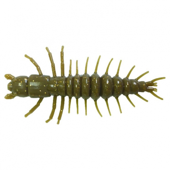 Nikko Zaza Hellgrammite 7,6cm (4pcs) - Brown Gold Flake ryhmässä Vieheet / Jigit ja keinosyötit / Ravut ja Creaturebaits-syötit / Otusjigit @ Sportfiskeprylar.se (NIKKO543)