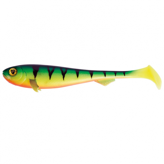 Fox Rage Super Slick Shad UV 23cm / 9\'\' Firetiger - 2pcs ryhmässä Vieheet / Jigit ja keinosyötit / Haukijigit @ Sportfiskeprylar.se (NSC044)