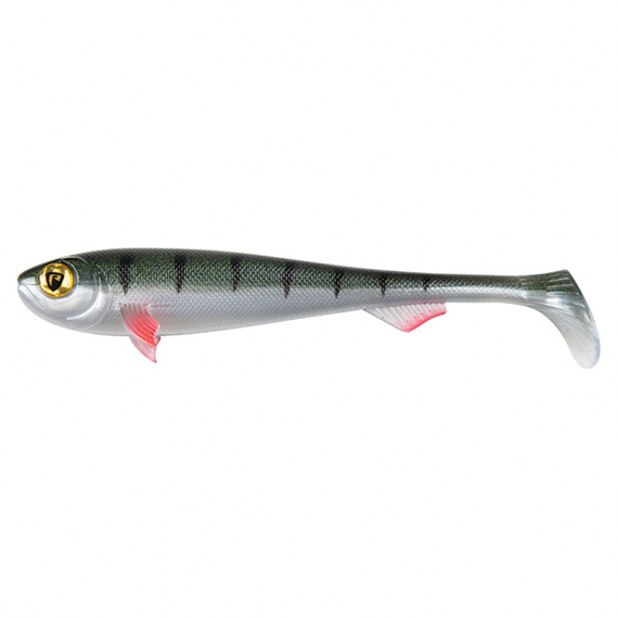 Fox Rage Super Slick Shad 18cm/7\'\' (2pcs) - UV Young Perch ryhmässä Vieheet / Jigit ja keinosyötit / Haukijigit @ Sportfiskeprylar.se (NSC063)