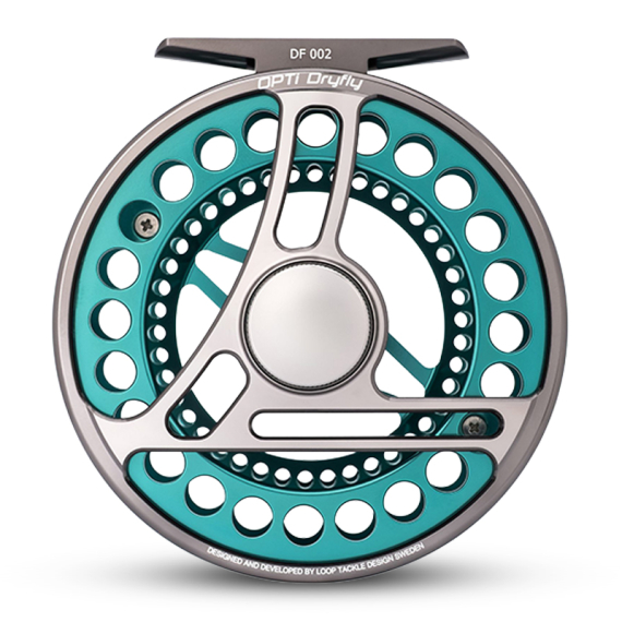 Loop Opti Fly Reel Aurora Turquoise ryhmässä Kelat / Perhokelat & Lisäkelat / Perhokelat @ Sportfiskeprylar.se (ODFT-Lr)