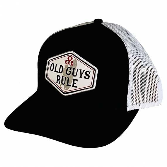 Old Guys Rule Hex Badge Black/White ryhmässä Vaatteet ja kengät / Lippikset ja päähineet / Lippikset / Trucker lippikset @ Sportfiskeprylar.se (OG2150CAP2)